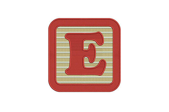Alphabet E Letter: A Creative Embroidery Design for Learning