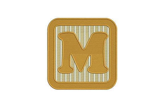 Alphabet M Letter: A Stylish Embroidery Design