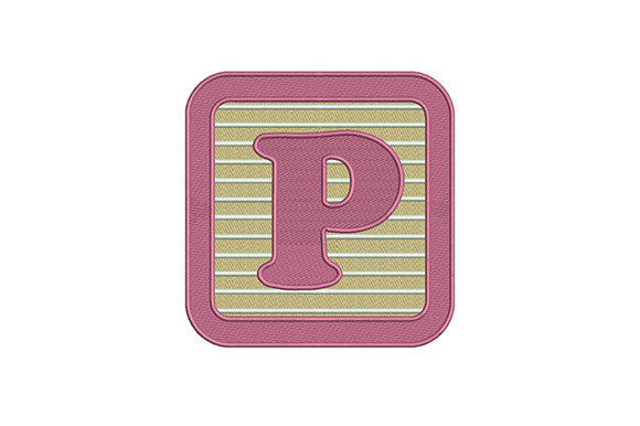 Alphabet P Letter: A Versatile Embroidery Design