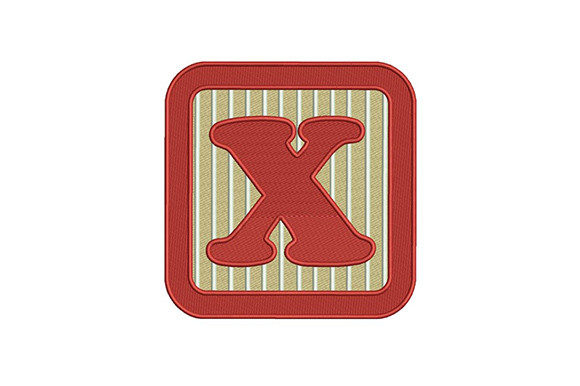 Alphabet X Letter: A Stylish Initial Embroidery Design