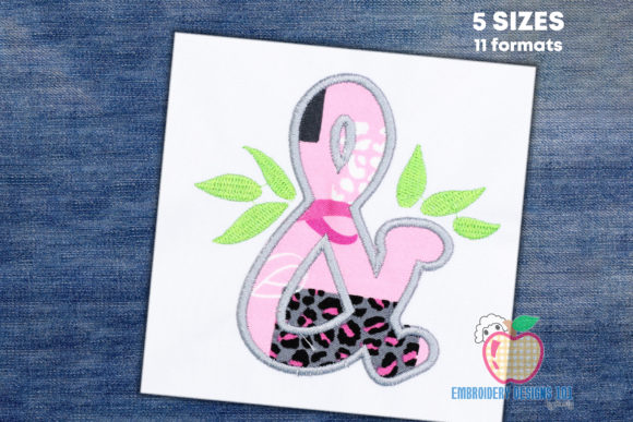 Ampersand Sign Applique: A Versatile Embroidery Design
