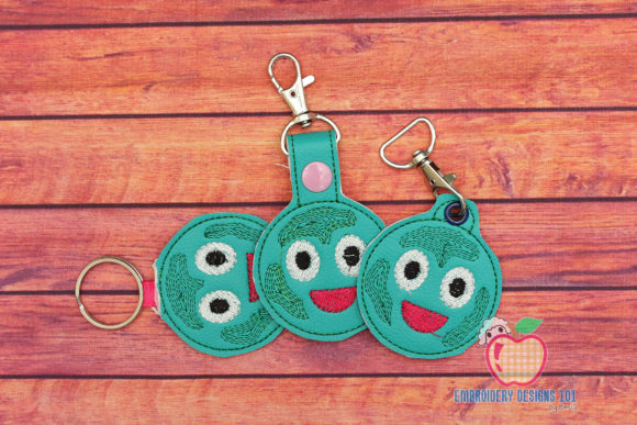 Cartoon Earth ITH Keyfob: A Charming Addition