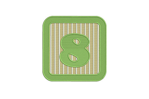 Eight Number: A Versatile Embroidery Design