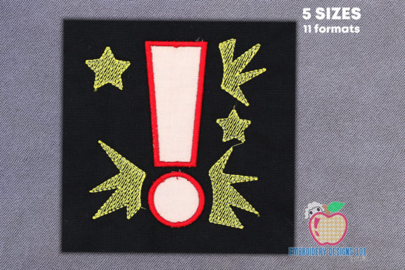 Exclamation Mark Applique: A Fun and Versatile Design
