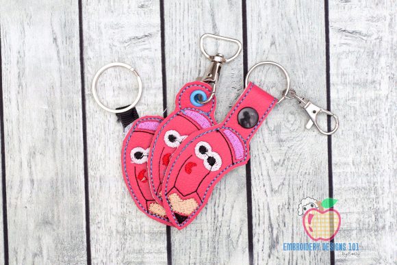 Review: Cartoon Pencil in the Hoop Keyfob