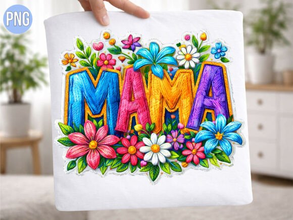 Review: Colorful Embroidery Floral Mama PNG