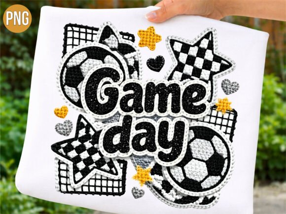 Review: Soccer Game Day Embroidery Patch PNG
