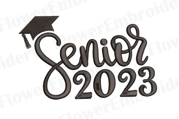 Senior 2023: A Versatile Embroidery Design for School Projects