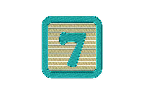 Seven Number: A Versatile Embroidery Design