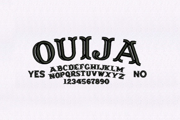 Spooky Ouija Board Text Design for Unique Products