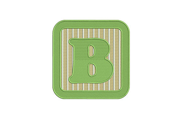 Stylish B Letter Alphabet for Seasonal Embroidery