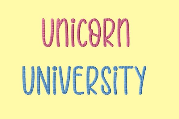 Unicorn University: A Magical Embroidery Design